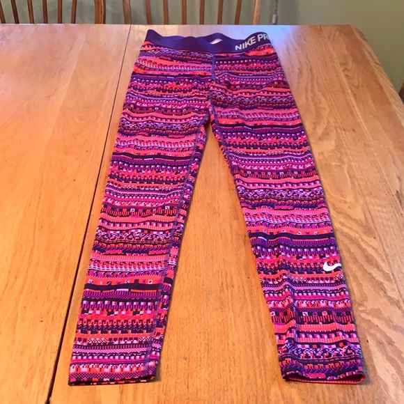 Nike Other - Nike Pro Women’s Hyperwarm Printed Leggings